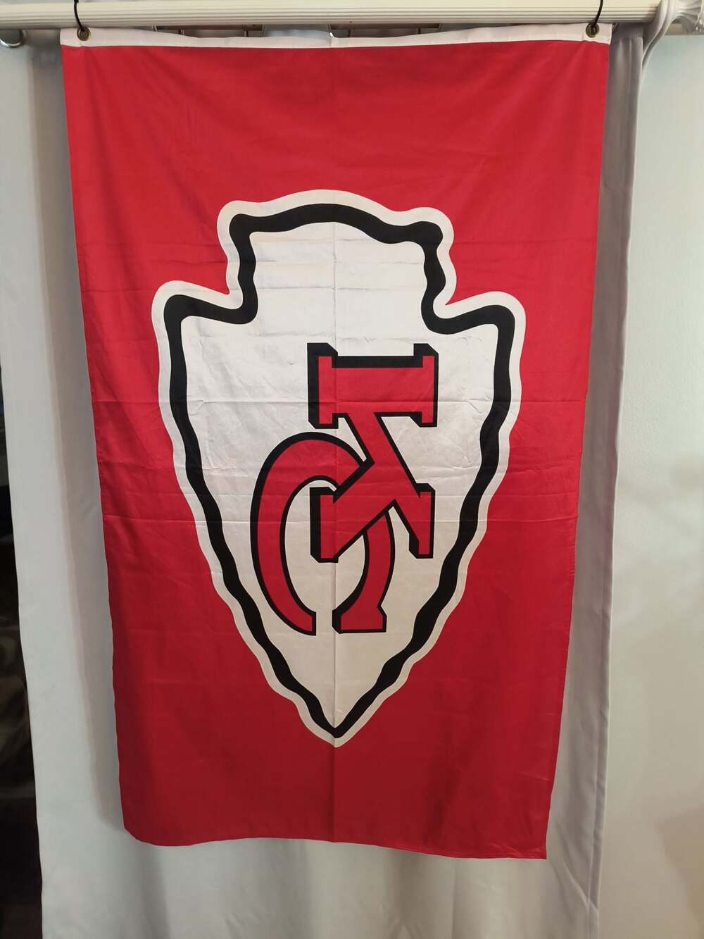 Kansas City Chiefs Arrowhead Logo 3'x5' Horizontal Flag